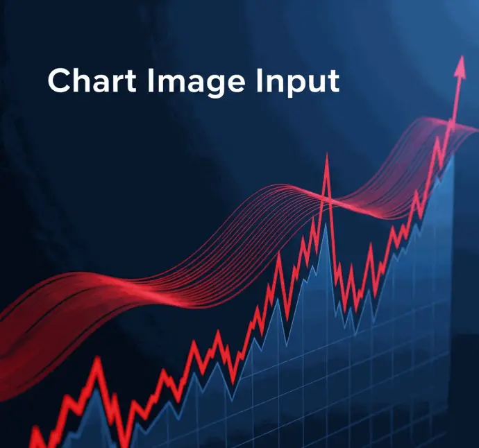 Rising data trend chart with red waveform line on dark blue analytics background | HSO Technology